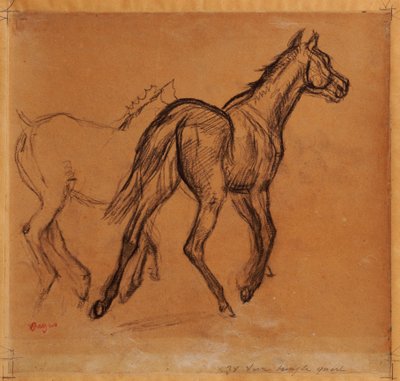 馬、1882年頃 作： Edgar Degas