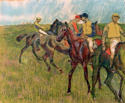 騎手と馬、1910 作： Edgar Degas