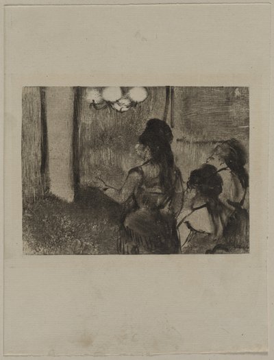 サロンでc。 1880年代。 作： Edgar Degas