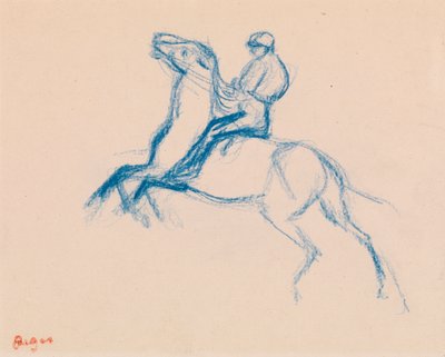 馬のジョッキー 作： Edgar Degas