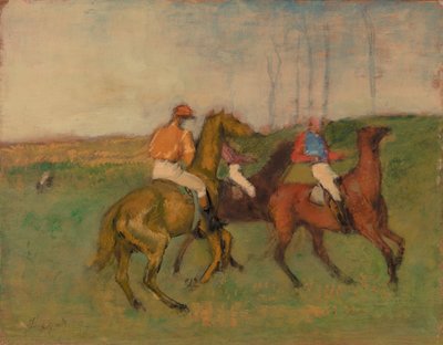 騎手と競走馬 作： Edgar Degas