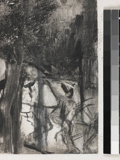 アベニューデュボワ 作： Edgar Degas