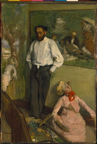 男と人形 作： Edgar Degas