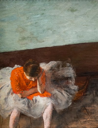 ラ・ルコン・ド・ダンス（反復の部屋）（詳細）。1879年頃油彩・キャンバス 作： Edgar Degas