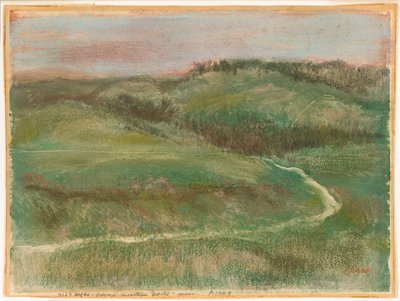 風景 作： Edgar Degas