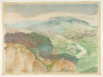 風景、1892年。 作： Edgar Degas