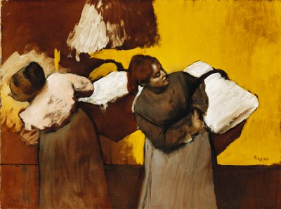 Laundresses、1876年頃 作： Edgar Degas