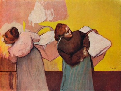 Laundresses、c1878 作： Edgar Degas