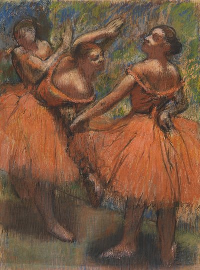 赤いスカート 1807-1901年頃 パステル、紙 作： Edgar Degas