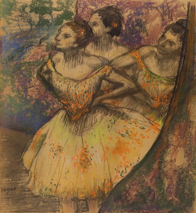 三人の踊り子 1896-1905年頃 パステル、紙 作： Edgar Degas