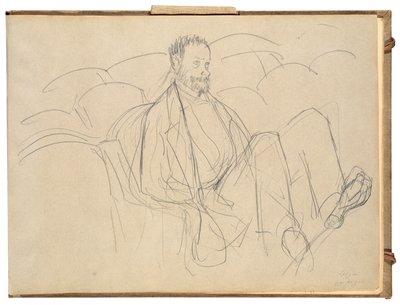 劇場でのルドヴィク・レピック 作： Edgar Degas