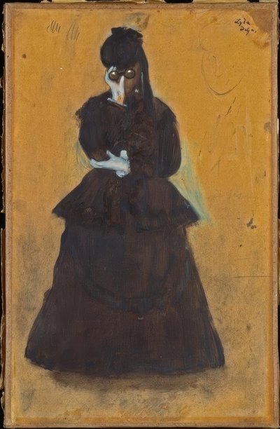 リダ（スパイグラスを持つ女性） 作： Edgar Degas