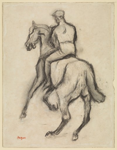 馬に乗った男、1888年頃 作： Edgar Degas