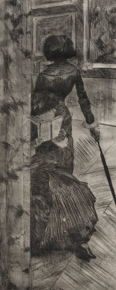 ルーブル美術館のメアリー・カサット：絵画ギャラリー 作： Edgar Degas