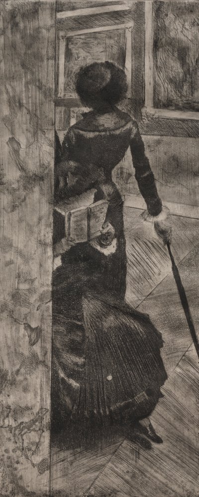 ルーブル美術館のメアリー・カサット：絵画ギャラリー 作： Edgar Degas