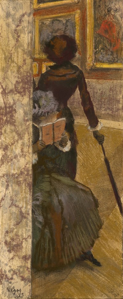 ルーブル美術館のメアリーカサット：絵画ギャラリー、1885 作： Edgar Degas