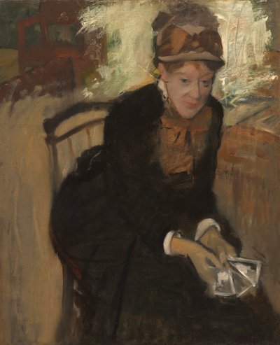 メアリー・カサット、c。 1880～1884年。 作： Edgar Degas