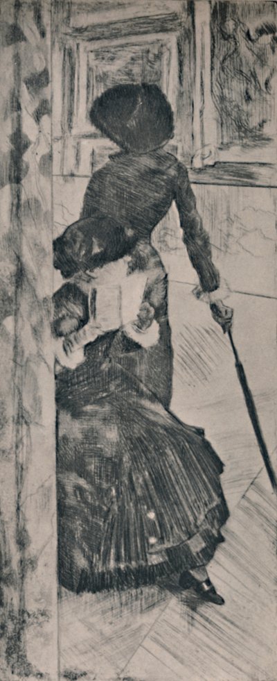 ルーブルのメアリーカサット、1880年頃、1946年 作： Edgar Degas