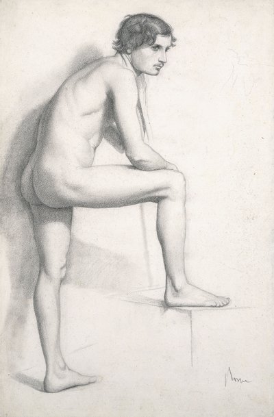 ヌード研究、c.1858 作： Edgar Degas