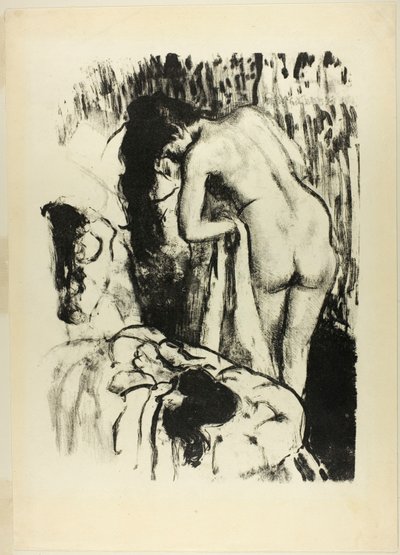 裸の女性、立って体を乾かす 作： Edgar Degas