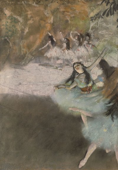 舞台の上で 作： Edgar Degas