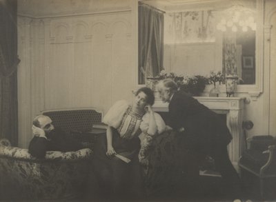 ポール・プジョー夫人. アーサー・フォンテーヌとドガ、1895年。 作： Edgar Degas