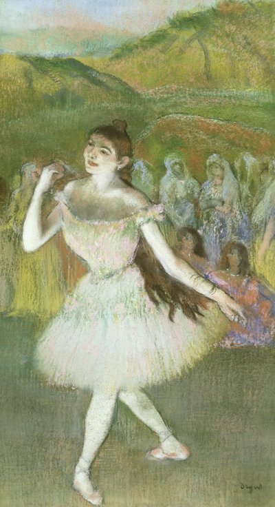 ピンクダンサー（パステル） 作： Edgar Degas