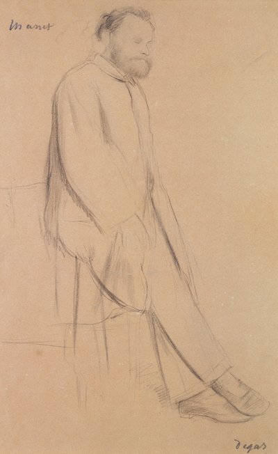 エドゥアール・マネの肖像（1832-83） 作： Edgar Degas