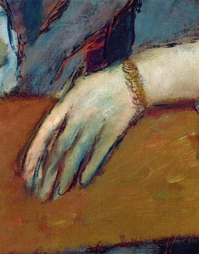 エレーヌ・ルアールの肖像（1886）（詳細） 作： Edgar Degas