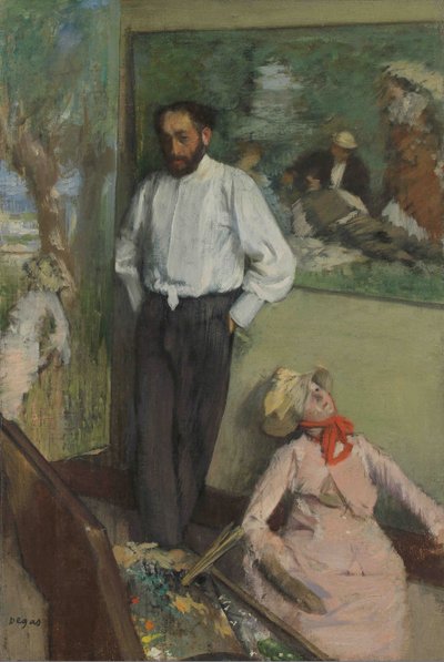 Henri Michel-Lévy 1844-1914 の肖像、1878 年頃。 作： Edgar Degas