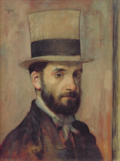 レオン・ボナの肖像（1833-1922）c.1863 作： Edgar Degas