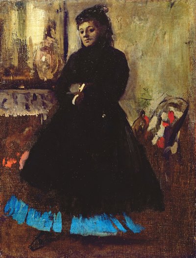デュクロ夫人の肖像、1858 作： Edgar Degas