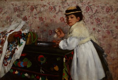 オルタンセ・ヴァルパンソン嬢の肖像 作： Edgar Degas