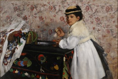 Mlleの肖像。 HortenseValpinçon 作： Edgar Degas