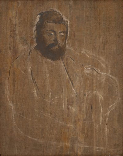 男の肖像 作： Edgar Degas