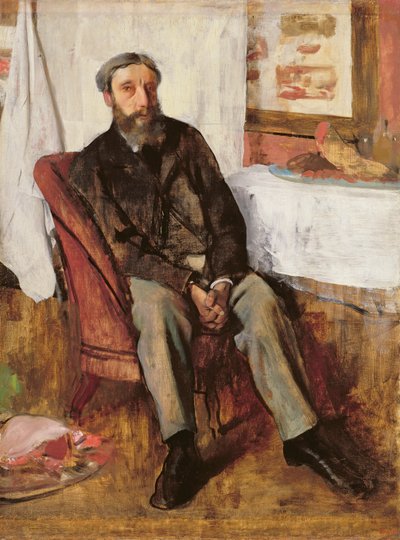 男の肖像、1866年 作： Edgar Degas