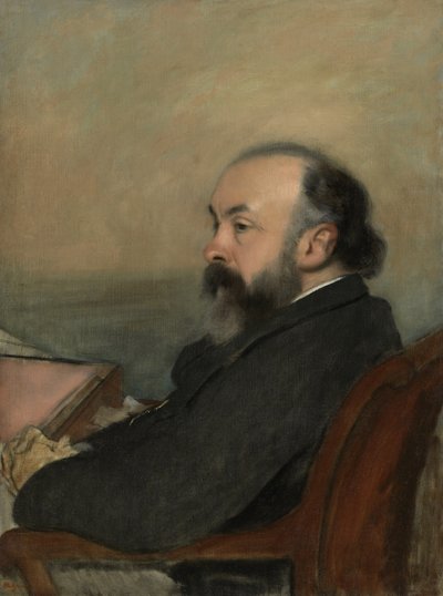 男の肖像、1877年頃 作： Edgar Degas