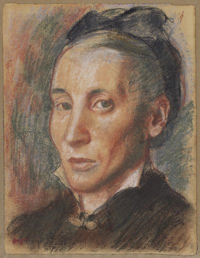 女性の肖像」1881年頃（パステル・グラファイト・敷紙 作： Edgar Degas