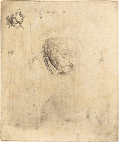 ルネ・ヒレール・ド・ガス、芸術家の祖父、1856年。 作： Edgar Degas