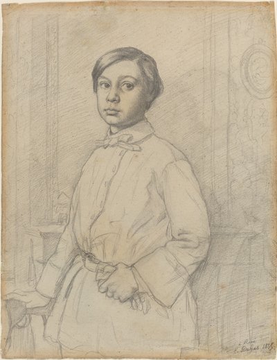 ルネ・ド・ガス[直筆]、18​​55年。 作： Edgar Degas