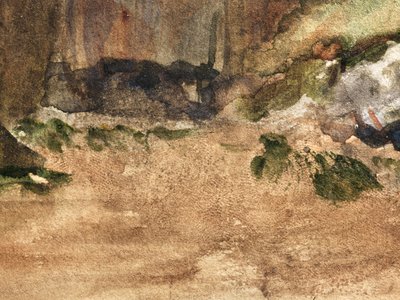 Bagnoles-De-L "Orneの岩 作： Edgar Degas