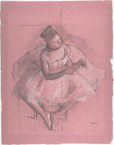 着席ダンサー 作： Edgar Degas