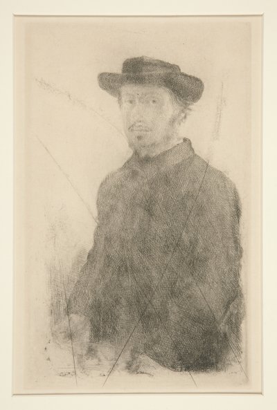 自画像、1857 作： Edgar Degas