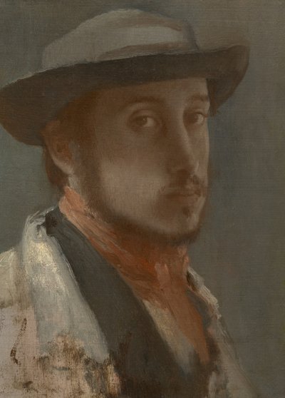自画像、1857年頃？-58 作： Edgar Degas