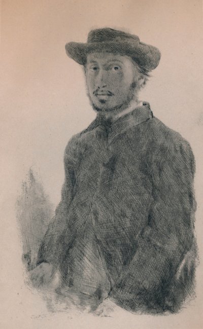 自画像、1860年代頃、1946年 作： Edgar Degas