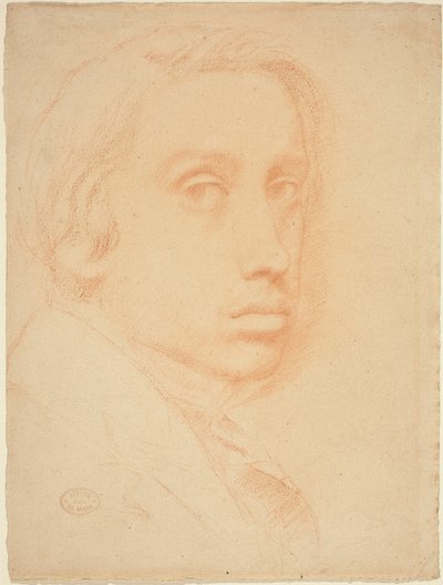 自画像、c。 1855年。 作： Edgar Degas