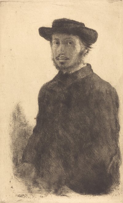 自画像、1857年頃 作： Edgar Degas