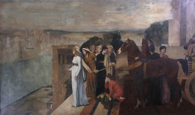セミラミスビルディングバビロン、1861 作： Edgar Degas