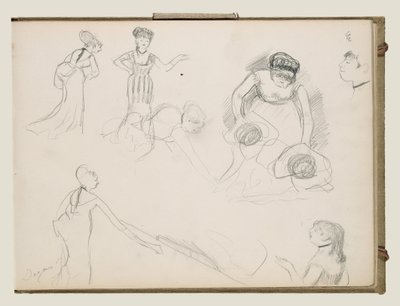 カフェ・シンガーのスケッチ 作： Edgar Degas