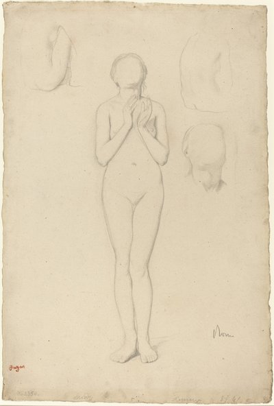 女性のヌードの研究 作： Edgar Degas